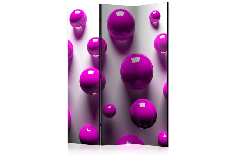 Rumsavdelare - Purple Balls 135x172 - Artgeist sp. z o. o. - Inredning - Rumsavdelare - Vikskärm