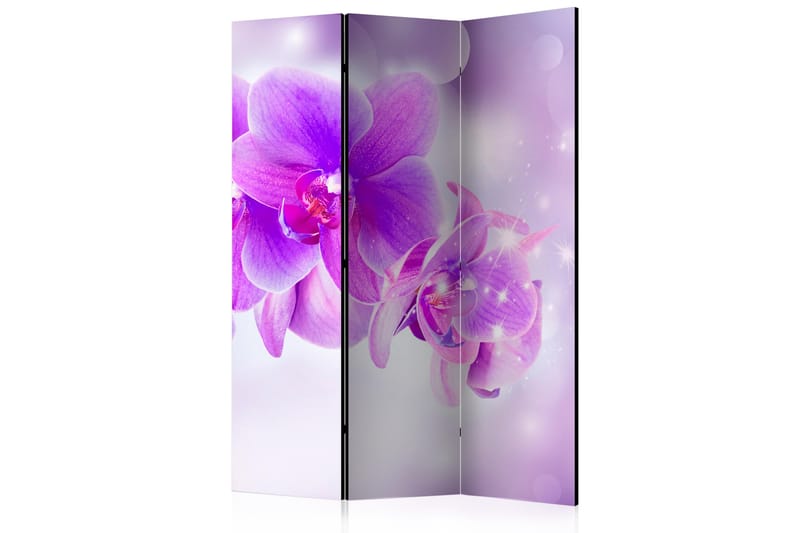 Rumsavdelare - Purple Orchids 135x172 - Artgeist sp. z o. o. - Vikskärm - Rumsavdelare