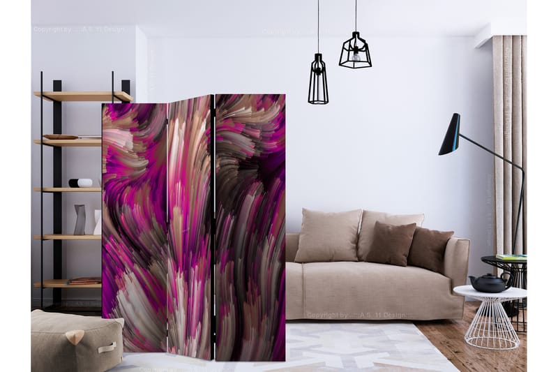 Rumsavdelare - Purple Energy 135x172 - Artgeist sp. z o. o. - Inredning - Rumsavdelare - Vikskärm