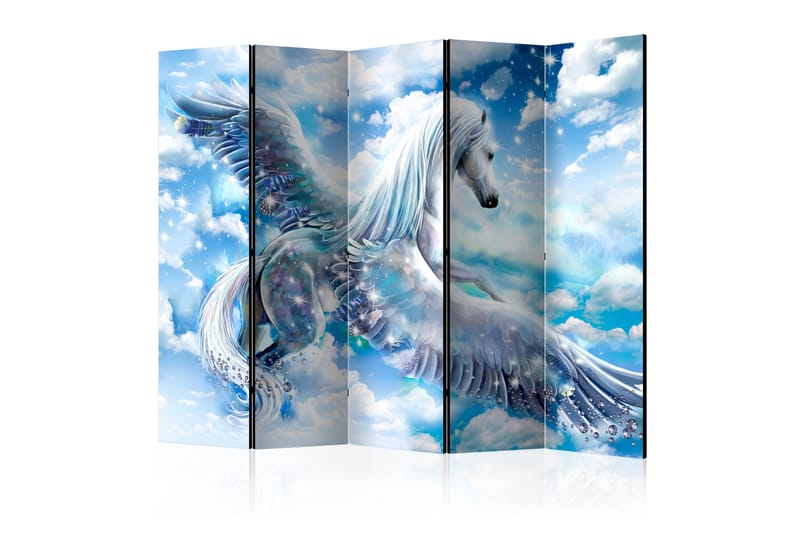 Rumsavdelare - Pegasus (Blue) II 225x172 - Artgeist sp. z o. o. - Vikskärm - Rumsavdelare