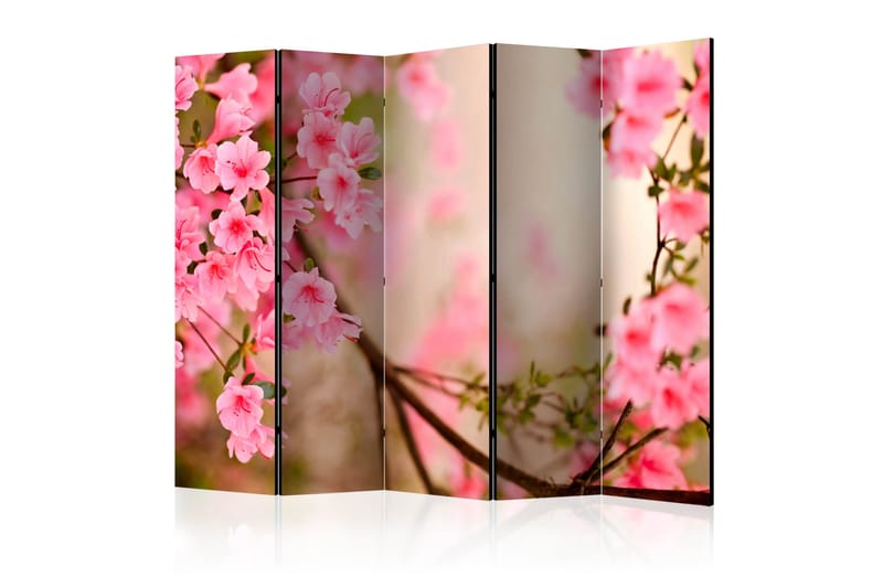 Rumsavdelare - Pink azalea II 225x172 - Artgeist sp. z o. o. - Inredning - Rumsavdelare - Vikskärm