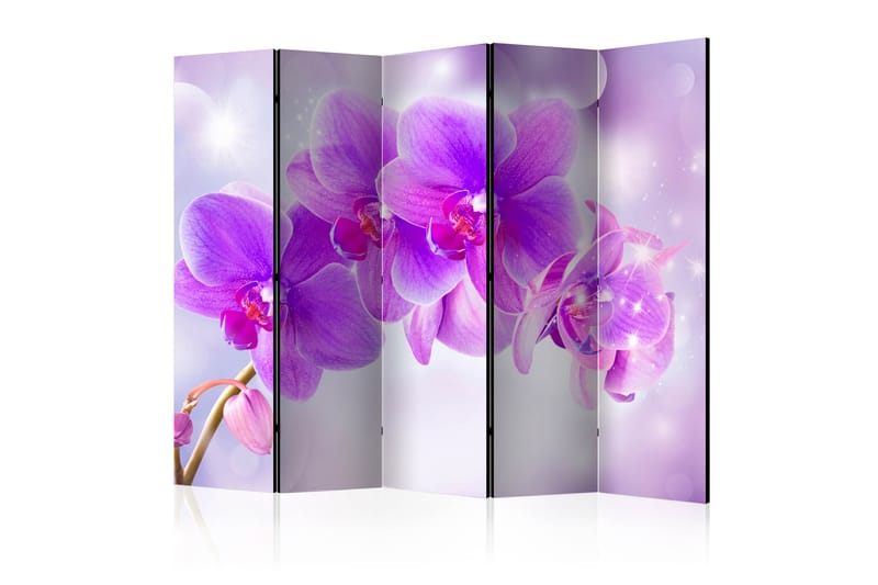 Rumsavdelare - Purple Orchids II 225x172 - Artgeist sp. z o. o. - Inredning - Rumsavdelare - Vikskärm