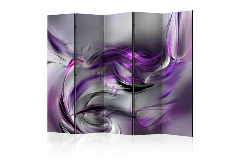 Rumsavdelare - Purple Swirls II II 225x172 - Artgeist sp. z o. o. - Vikskärm - Rumsavdelare