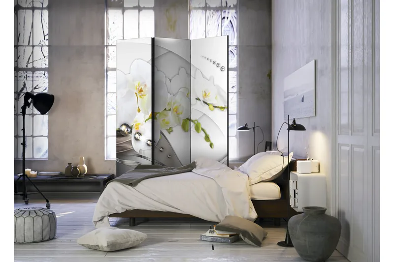 Rumsavdelare Pearl Dance Of Orchids 135x172 - Artgeist sp. z o. o. - Inredning - Rumsavdelare - Vikskärm