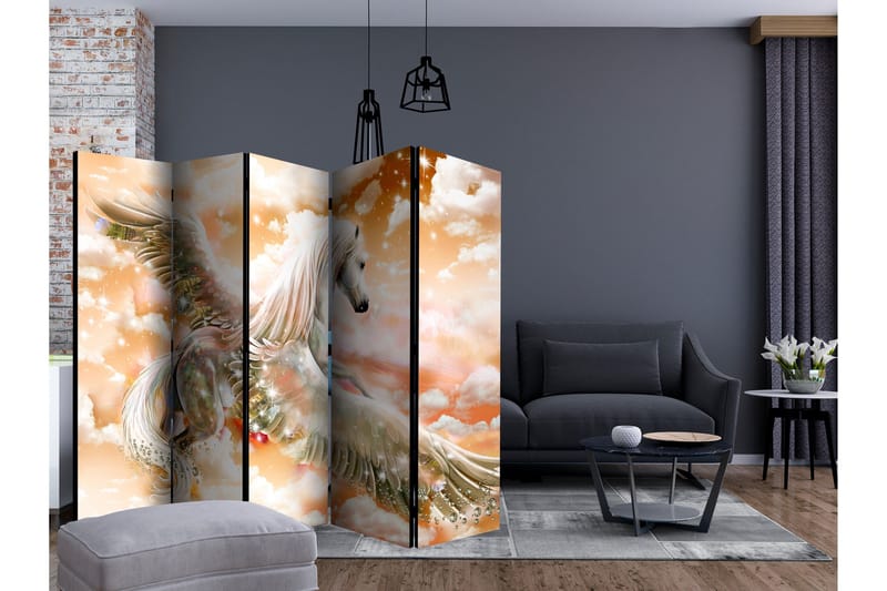 Rumsavdelare - Pegasus (Orange) II 225x172 - Artgeist sp. z o. o. - Inredning - Rumsavdelare - Vikskärm