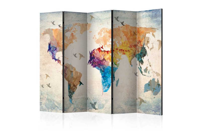 Rumsavdelare - Paper birds II 225x172, Artgeist sp. z o. o.