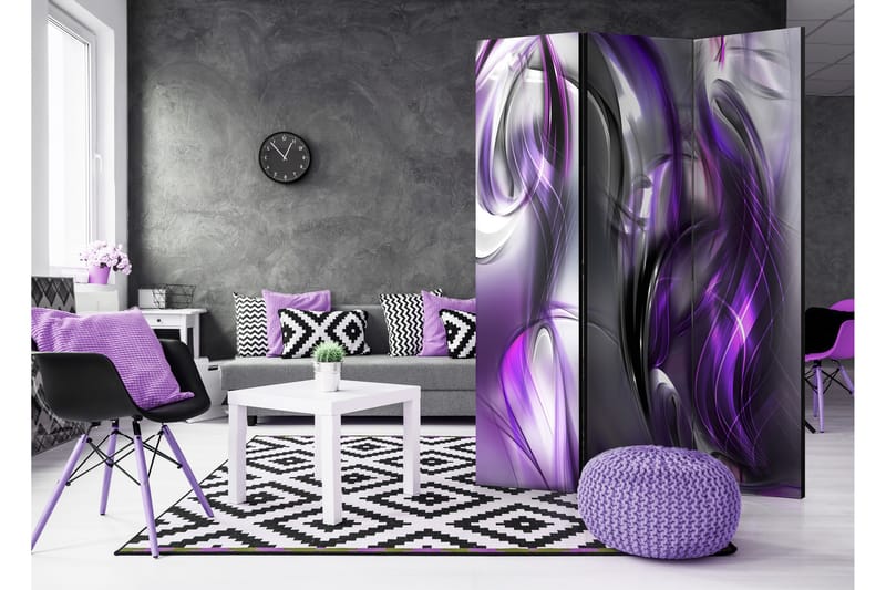 Rumsavdelare Purple Swirls 135x172 - Artgeist sp. z o. o. - Inredning - Rumsavdelare - Vikskärm