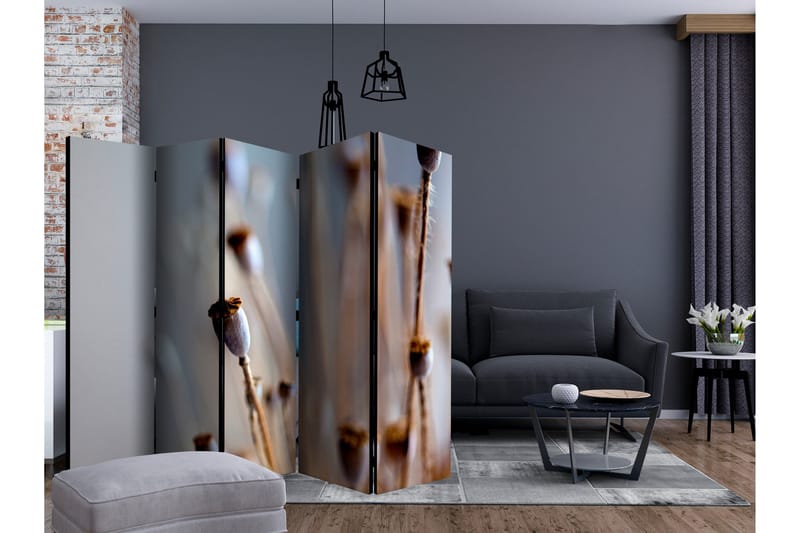 Rumsavdelare - Poppy heads II 225x172 - Artgeist sp. z o. o. - Inredning - Rumsavdelare - Vikskärm