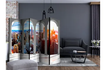 Rumsavdelare - Pillars and New York II 225x172 - Artgeist sp. z o. o. - Inredning - Rumsavdelare - Vikskärm