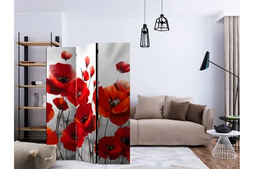 Rumsavdelare Poppies in the Moonlight 135x172 cm - Artgeist sp. z o. o. - Inredning - Rumsavdelare - Vikskärm