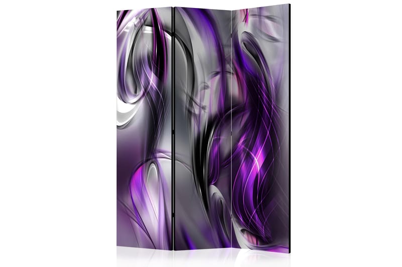 Rumsavdelare Purple Swirls 135x172 - Artgeist sp. z o. o. - Vikskärm - Rumsavdelare
