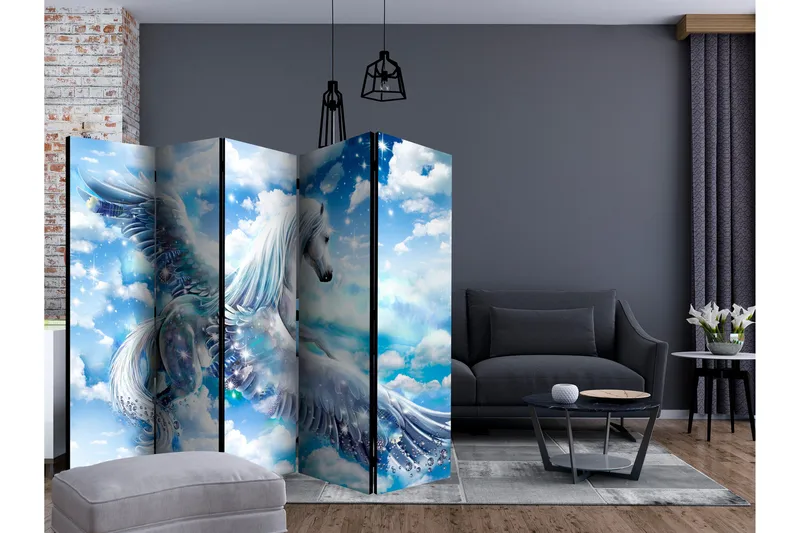 Rumsavdelare - Pegasus (Blue) II 225x172 - Artgeist sp. z o. o. - Inredning - Rumsavdelare - Vikskärm