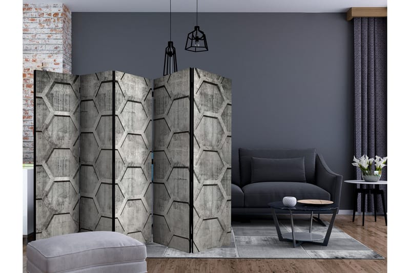 Rumsavdelare - Platinum cubes II 225x172 - Artgeist sp. z o. o. - Inredning - Rumsavdelare - Vikskärm