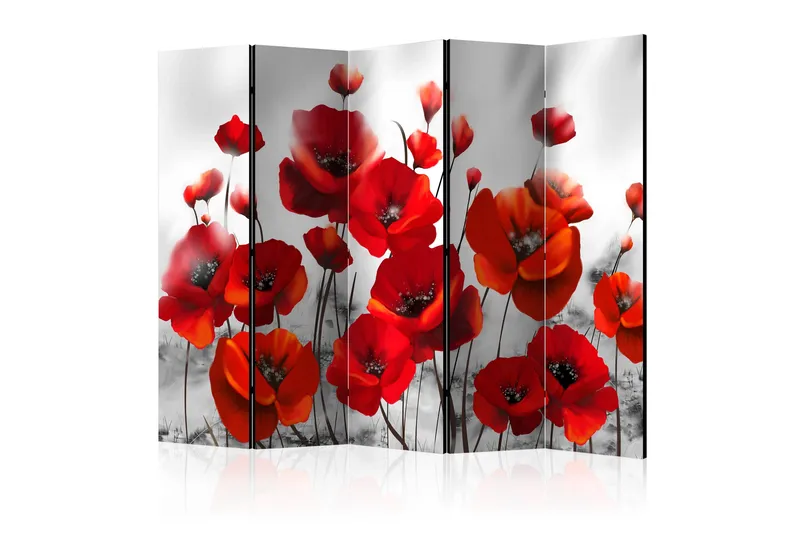 Rumsavdelare Poppies in the Moonlight II 225x172 cm, Artgeist sp. z o. o.
