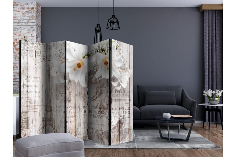 Rumsavdelare - Parisian Lilies II 225x172 - Artgeist sp. z o. o. - Inredning - Rumsavdelare - Vikskärm