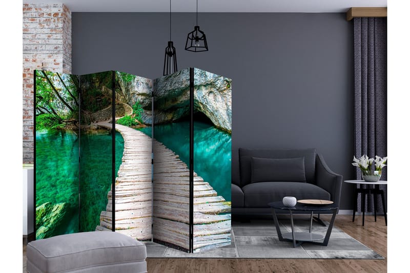 Rumsavdelare Plitvice Lakes National Park  225x172 cm - Artgeist sp. z o. o. - Inredning - Rumsavdelare - Vikskärm