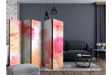 Rumsavdelare - Pastel peonies II 225x172 - Artgeist sp. z o. o. - Inredning - Rumsavdelare - Vikskärm