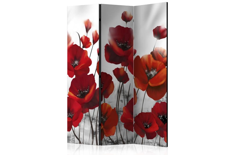 Rumsavdelare Poppies In The Moonlight 135x172 - Artgeist sp. z o. o. - Vikskärm - Rumsavdelare