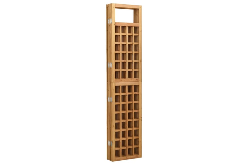Rumsavdelare/Spaljé 5 paneler massiv gran 201,5x180 cm - Brun - Inredning - Rumsavdelare - Vikskärm