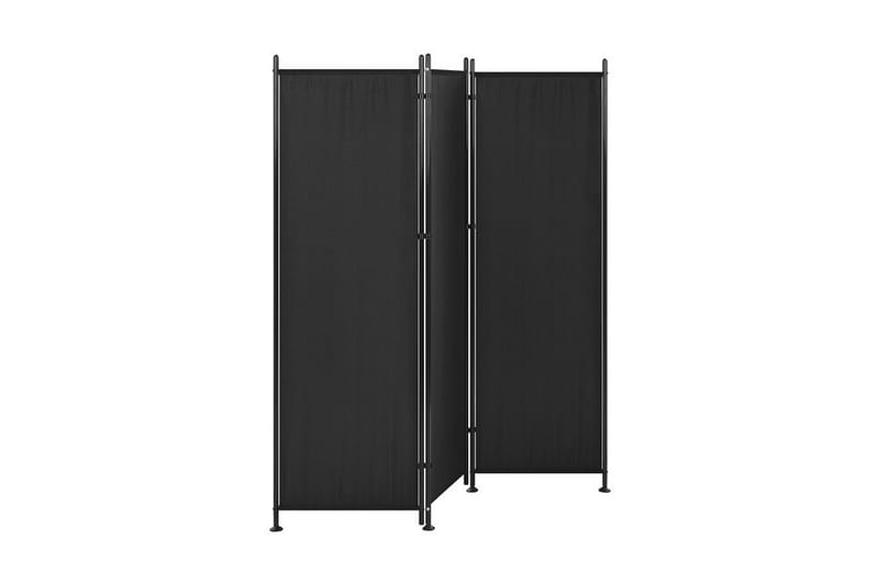 Skärmvägg 3 paneler 160 x 170 cm svart NARNI - Svart - Inredning - Rumsavdelare - Skärmvägg