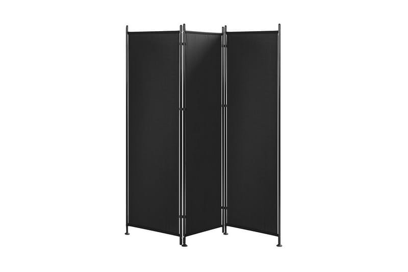 Skärmvägg 3 paneler 160 x 170 cm svart NARNI - Svart - Inredning - Rumsavdelare - Skärmvägg