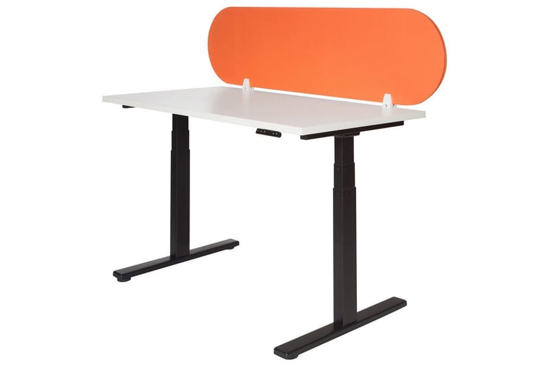 Skiljevägg för skrivbord Sparky Orange, 160x1x40 cm - Orange, 160x1x40 cm - Inredning - Rumsavdelare - Skärmvägg
