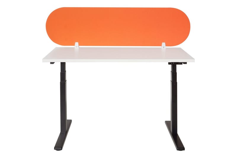Skiljevägg för skrivbord Sparky Orange, 160x1x40 cm - Orange, 160x1x40 cm - Inredning - Rumsavdelare - Skärmvägg