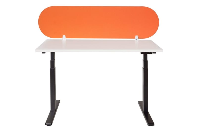 Skiljevägg för skrivbord Sparky Orange, 160x1x40 cm - Orange, 160x1x40 cm - Inredning - Rumsavdelare - Skärmvägg