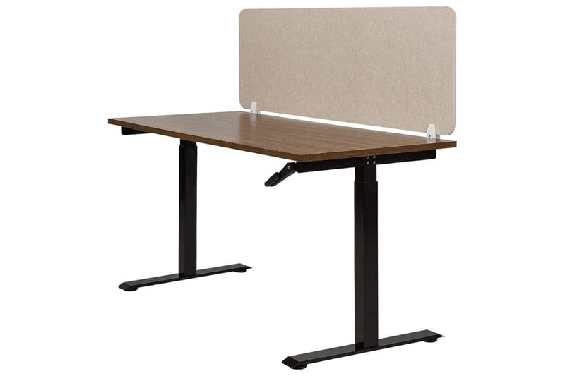 Skiljevägg för skrivbord Split Beige, 160x1x50 cm - Beige, 160x1x50 cm - Inredning - Rumsavdelare - Skärmvägg