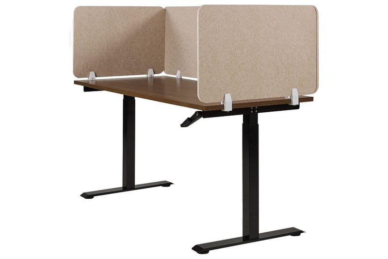 Skiljevägg för skrivbord Split Beige, 80x1x50 cm - Beige, 80x1x50 cm - Inredning - Rumsavdelare - Skärmvägg