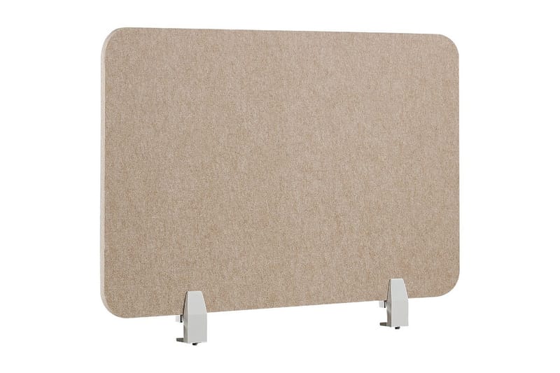 Skiljevägg för skrivbord Split Beige, 80x1x50 cm - Beige, 80x1x50 cm - Inredning - Rumsavdelare - Skärmvägg