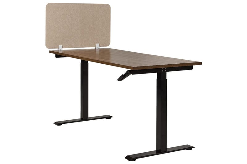 Skiljevägg för skrivbord Split Beige, 80x1x50 cm - Beige, 80x1x50 cm - Inredning - Rumsavdelare - Skärmvägg
