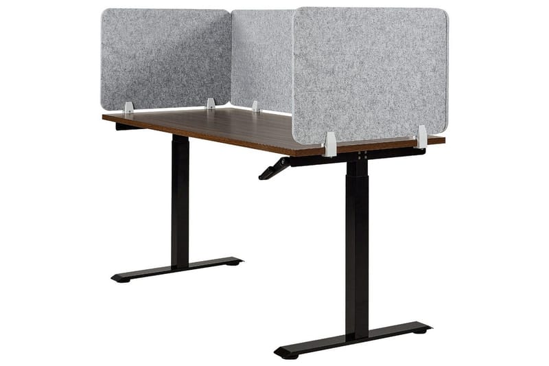 Skiljevägg för skrivbord Split Grå, 160x1x50 cm - Grå, 160x1x50 cm - Inredning - Rumsavdelare - Skärmvägg