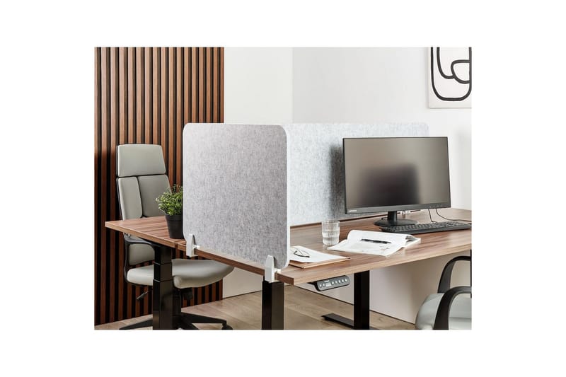 Skiljevägg för skrivbord Split Grå, 72x1x50 cm - Grå, 72x1x50 cm - Inredning - Rumsavdelare - Skärmvägg