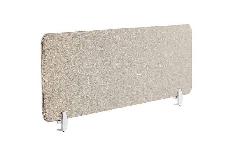 Skiljevägg för skrivbord Wally Beige, 130x2x40 cm - Beige, 130x2x40 cm - Inredning - Rumsavdelare - Skärmvägg