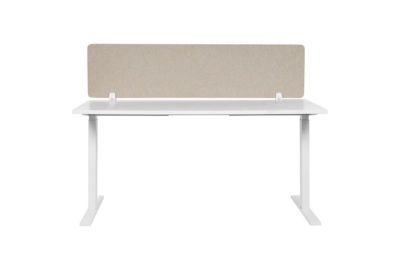Skiljevägg för skrivbord Wally Beige, 130x2x40 cm - Beige, 130x2x40 cm - Inredning - Rumsavdelare - Skärmvägg