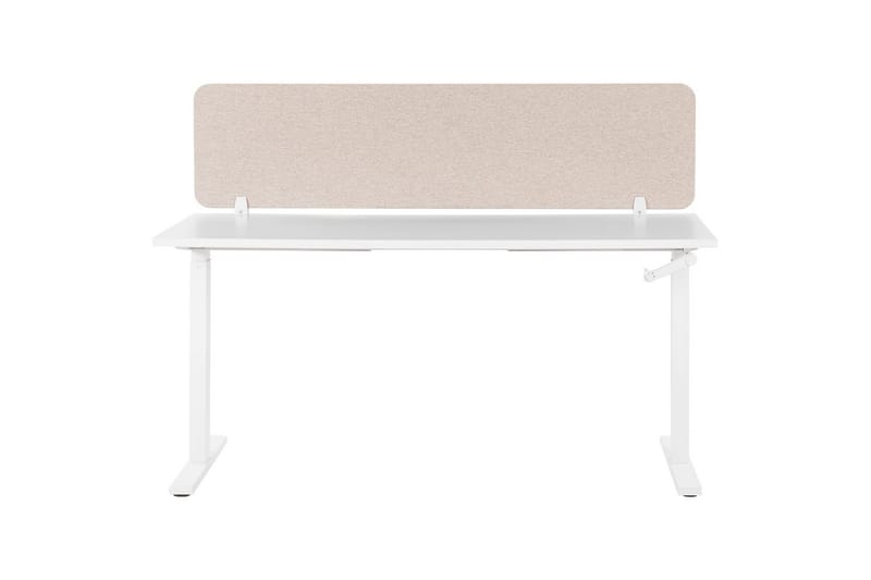 Skiljevägg för skrivbord Wally Beige, 160x2x40 cm - Beige, 160x2x40 cm - Inredning - Rumsavdelare - Skärmvägg
