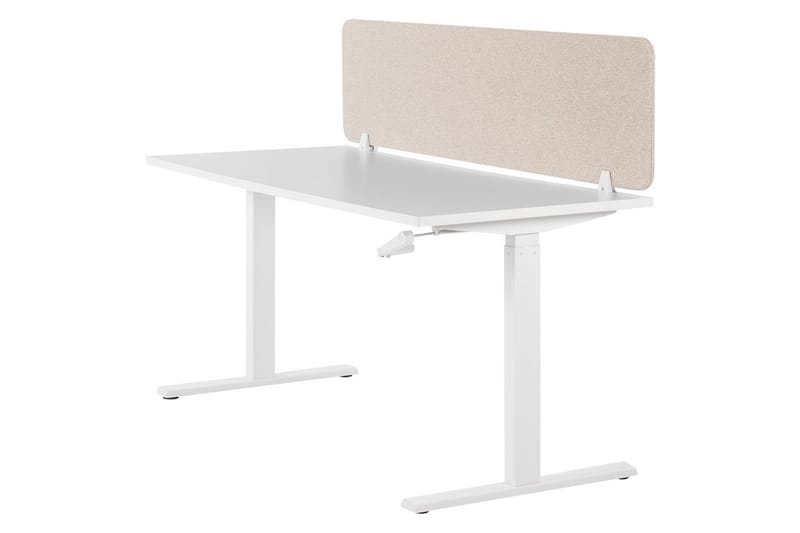 Skiljevägg för skrivbord Wally Beige, 160x2x40 cm - Beige, 160x2x40 cm - Inredning - Rumsavdelare - Skärmvägg