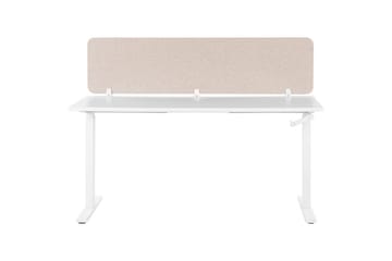 Skiljevägg för skrivbord Wally Beige, 180x2x40 cm - Beige, 180x2x40 cm - Inredning - Rumsavdelare - Skärmvägg