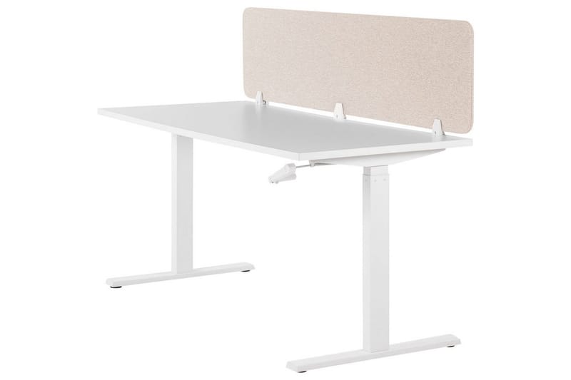 Skiljevägg för skrivbord Wally Beige, 180x2x40 cm - Beige, 180x2x40 cm - Inredning - Rumsavdelare - Skärmvägg