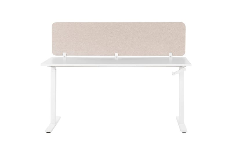 Skiljevägg för skrivbord Wally Beige, 180x2x40 cm - Beige, 180x2x40 cm - Inredning - Rumsavdelare - Skärmvägg