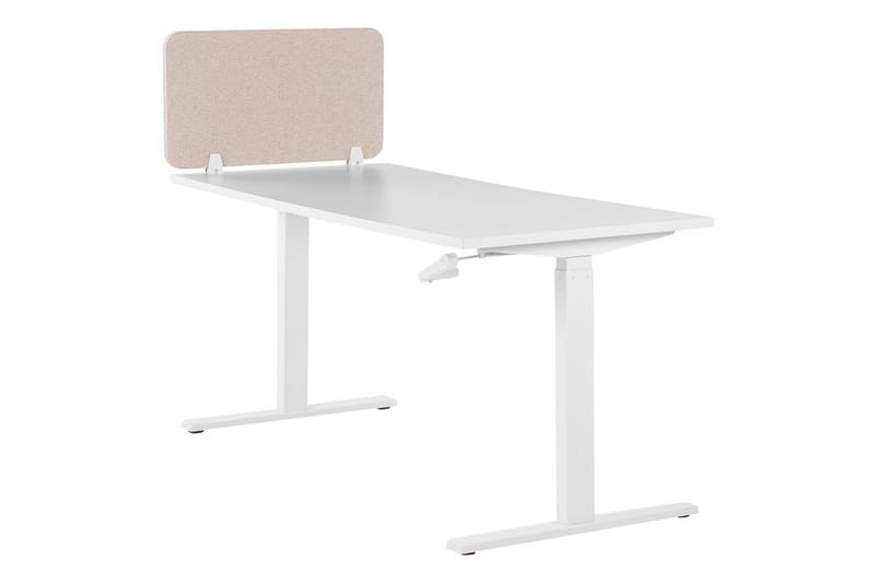 Skiljevägg för skrivbord Wally Beige, 72x2x40 cm - Beige, 72x2x40 cm - Inredning - Rumsavdelare - Skärmvägg