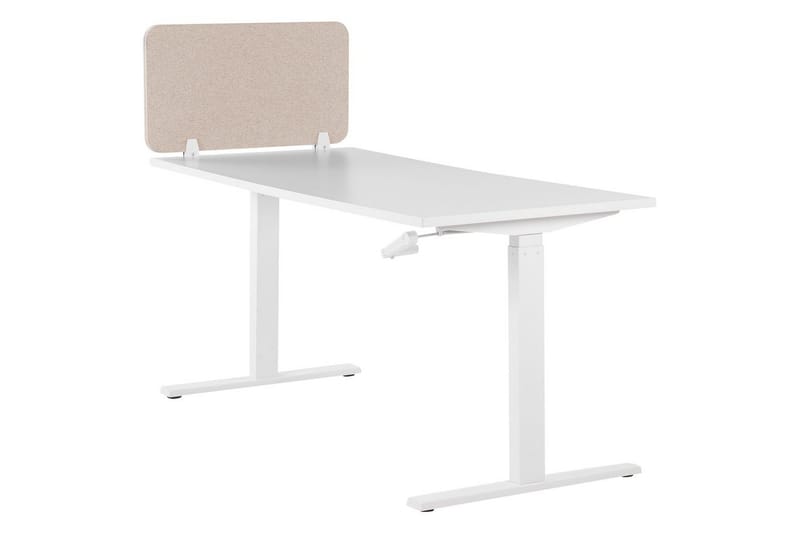 Skiljevägg för skrivbord Wally Beige, 80x2x40 cm - Beige, 80x2x40 cm - Inredning - Rumsavdelare - Skärmvägg