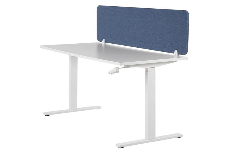 Skiljevägg för skrivbord Wally Blå, 130x2x40 cm - Blå, 130x2x40 cm - Inredning - Rumsavdelare - Skärmvägg