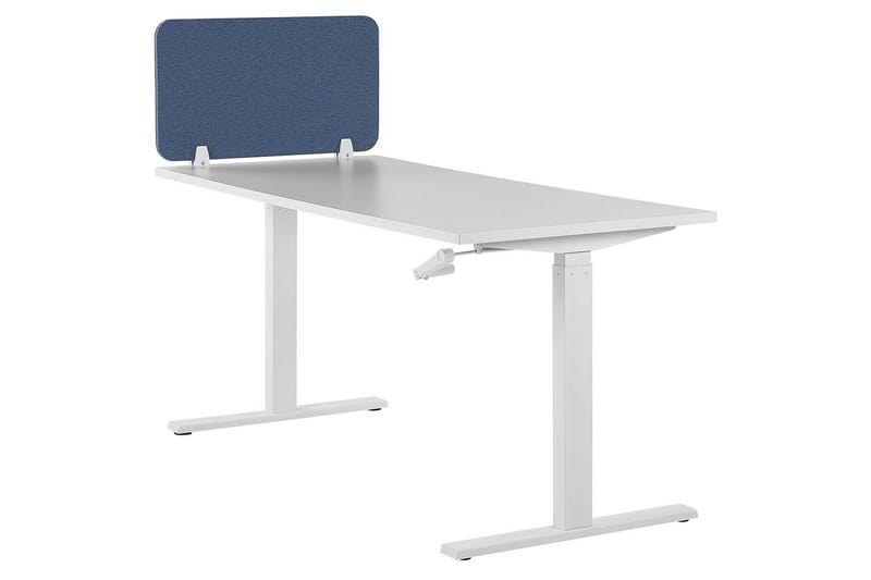 Skiljevägg för skrivbord Wally Blå, 80x2x40 cm - Blå, 80x2x40 cm - Inredning - Rumsavdelare - Skärmvägg