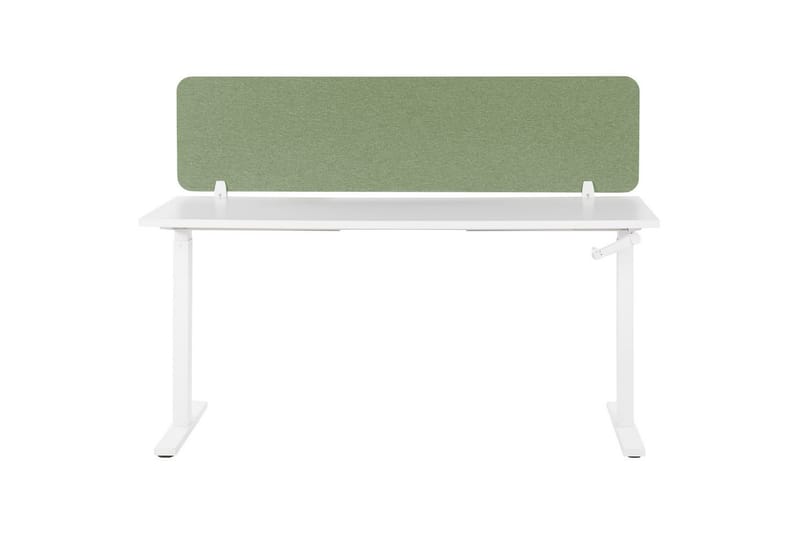 Skiljevägg för skrivbord Wally Grön, 130x2x40 cm - Grön, 130x2x40 cm - Inredning - Rumsavdelare - Skärmvägg