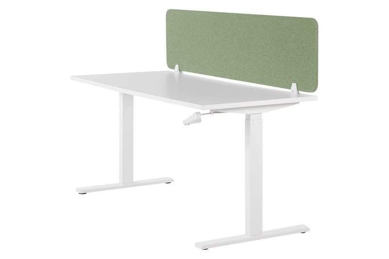 Skiljevägg för skrivbord Wally Grön, 130x2x40 cm - Grön, 130x2x40 cm - Inredning - Rumsavdelare - Skärmvägg