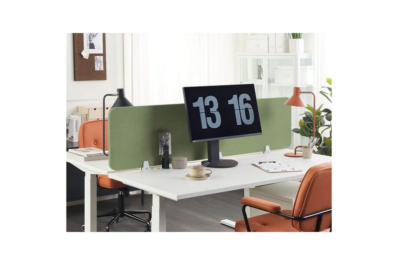 Skiljevägg för skrivbord Wally Grön, 180x2x40 cm - Grön, 180x2x40 cm - Inredning - Rumsavdelare - Skärmvägg