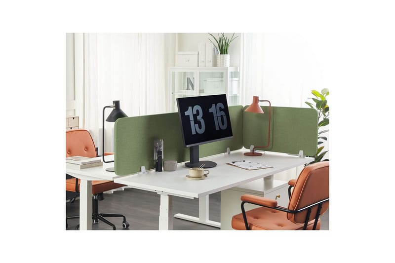 Skiljevägg för skrivbord Wally Grön, 72x2x40 cm - Grön, 72x2x40 cm - Inredning - Rumsavdelare - Skärmvägg