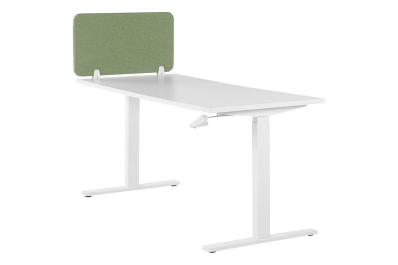 Skiljevägg för skrivbord Wally Grön, 80x2x40 cm - Grön, 80x2x40 cm - Inredning - Rumsavdelare - Skärmvägg